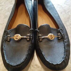 Black Leather COACH Loafers 9.5 | Arlene | Good Condition!